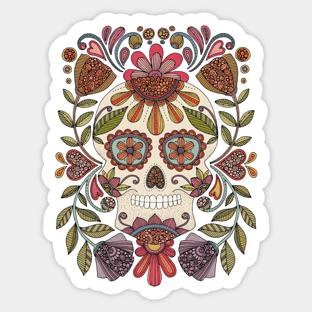 Sugar Skull 2 Sticker by Valentina Harper